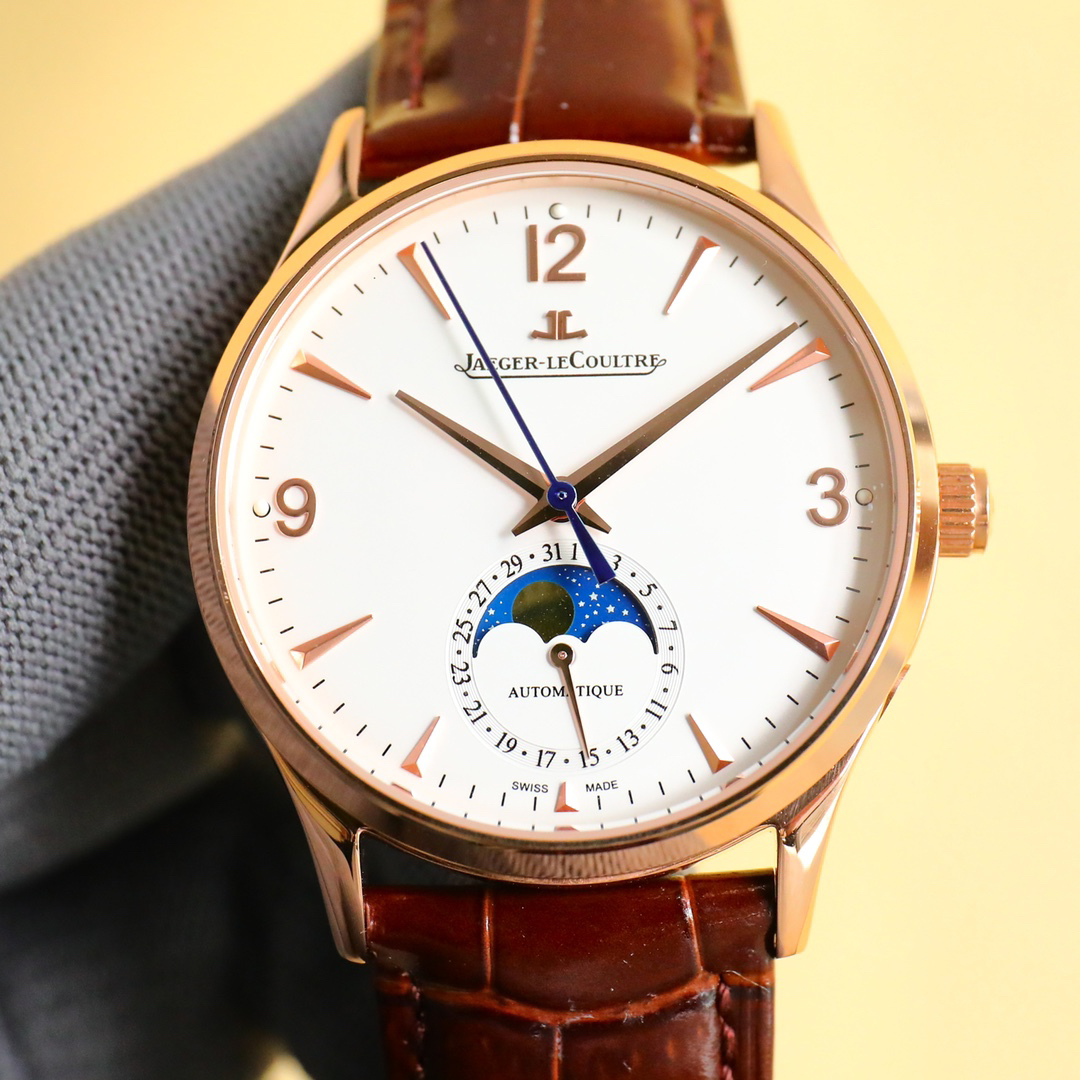 Jaeger-LeCoultre Master Ultra Thin 39 mm Fase lunar Réplica Relógio