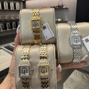 Cartier Panthère 24 mm Diamante Quartzo Réplica Relógio