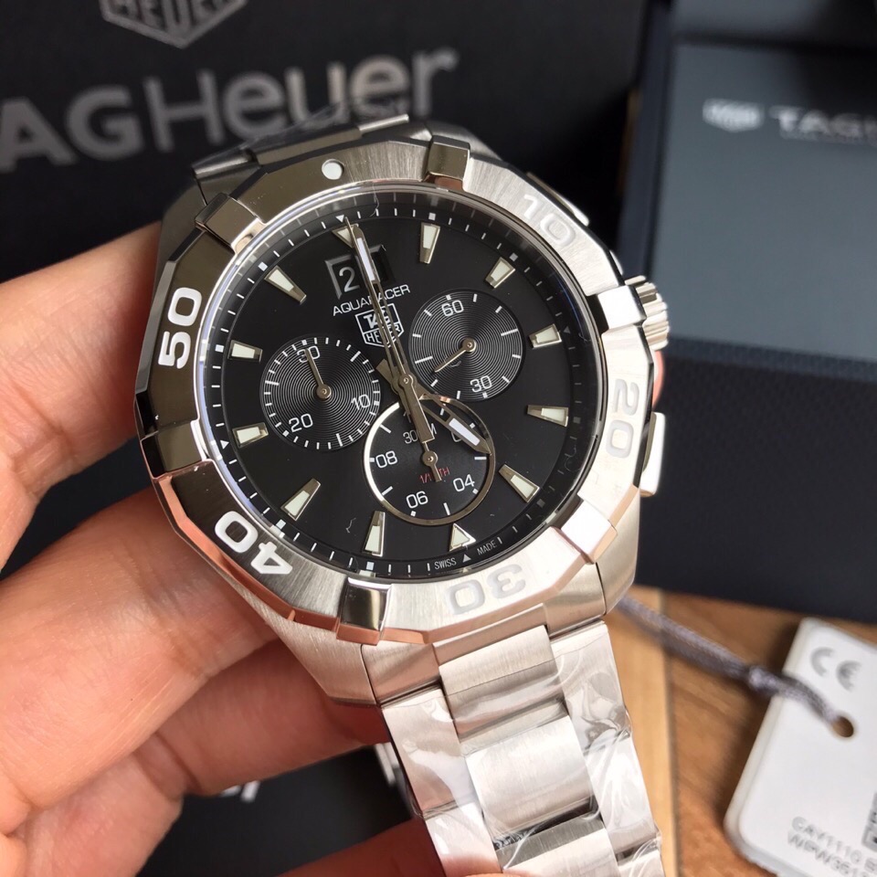 TAG Heuer Aquaracer 43mm Quartzo Réplica Relógio