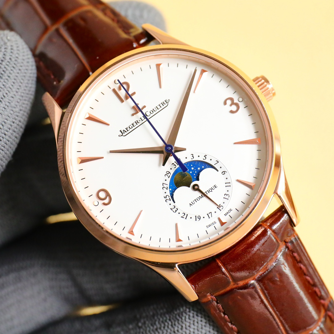 Jaeger-LeCoultre Master Ultra Thin 39 mm Fase lunar Réplica Relógio