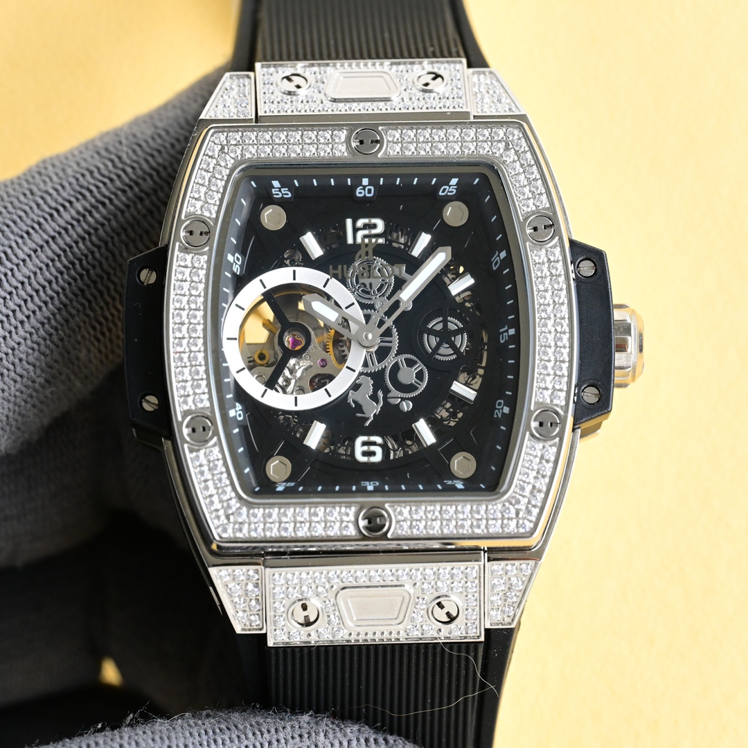 Hublot Spirit of Big Bang sichtbarem Tourbillon Réplica Relógio