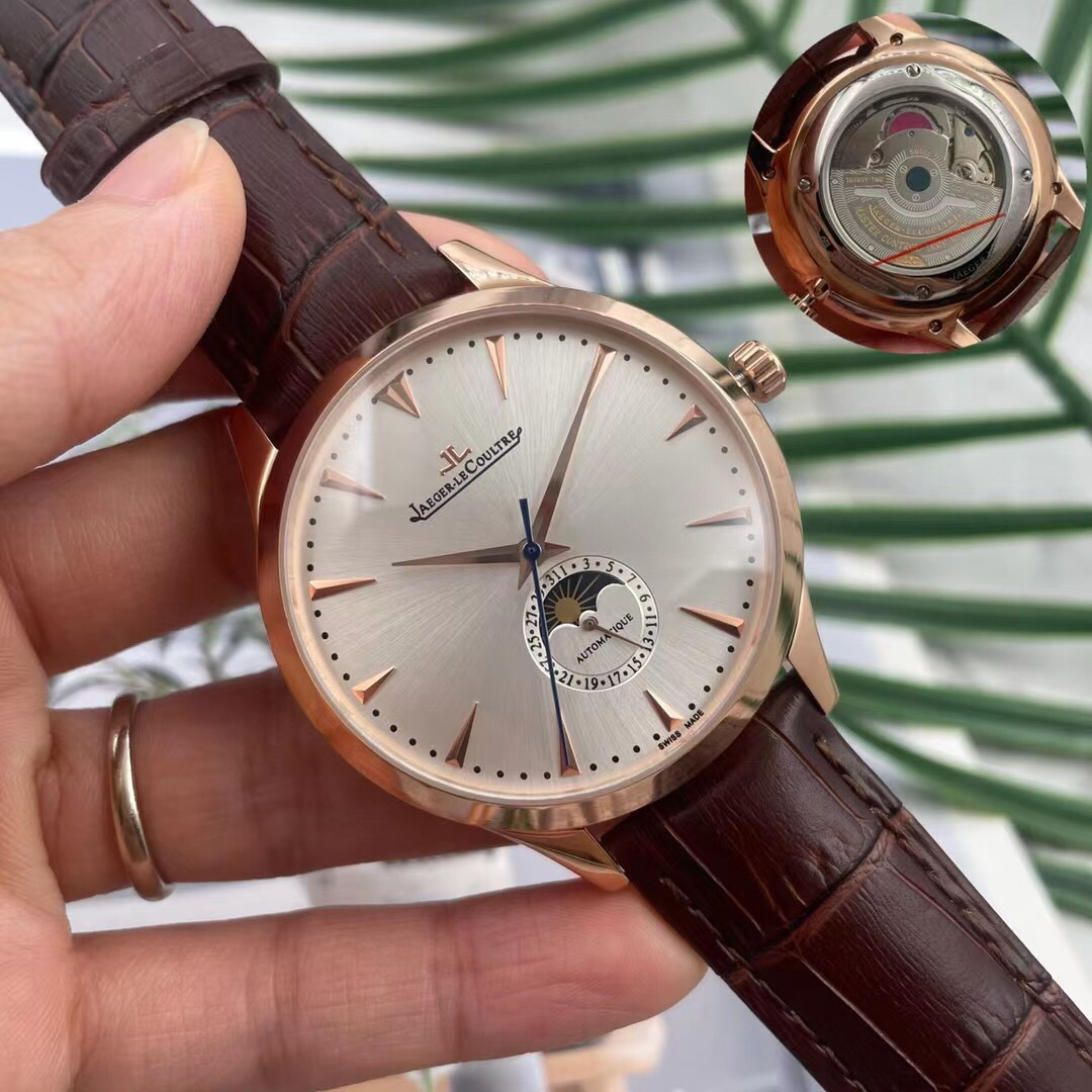 Jaeger-LeCoultre Master Fase lunar, 42 mm Réplica Relógio