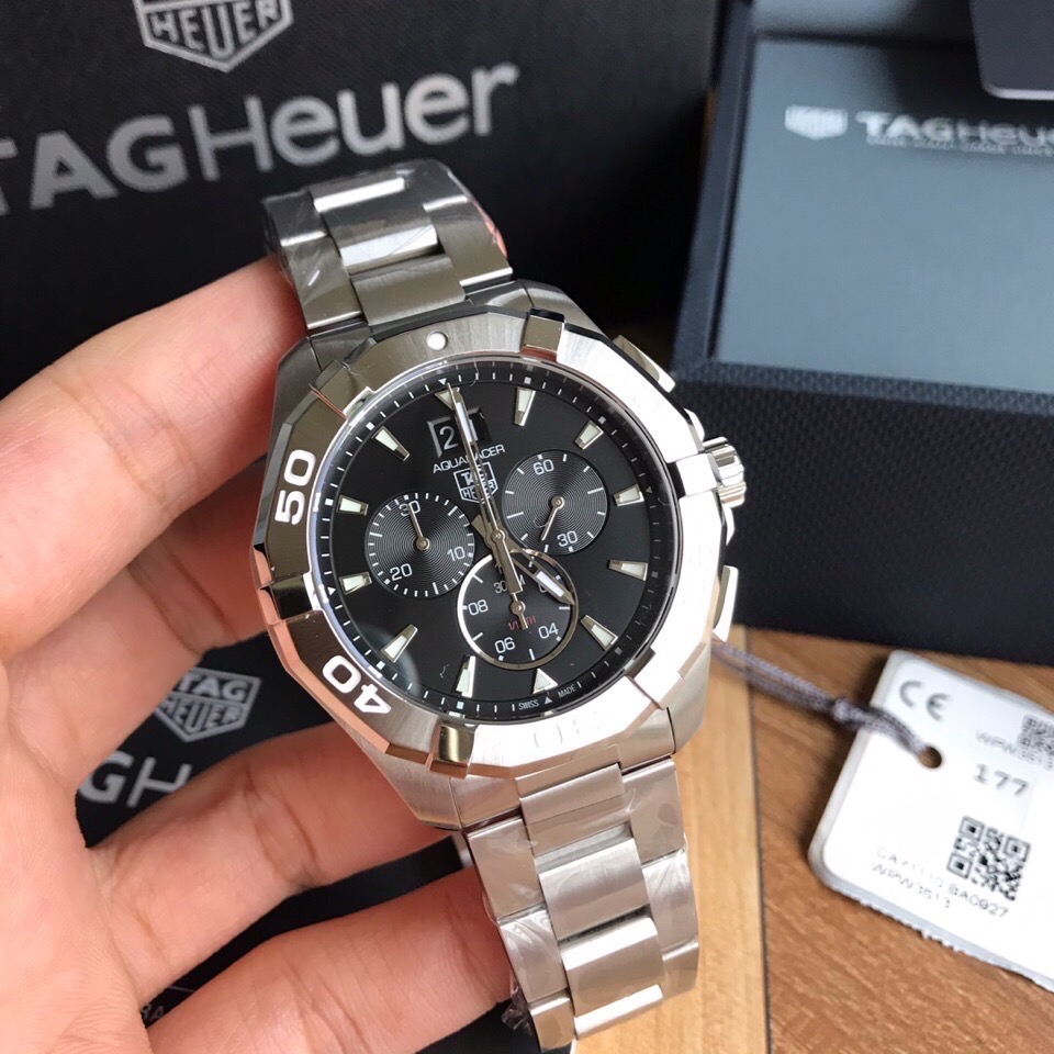 TAG Heuer Aquaracer 43mm Quartzo Réplica Relógio